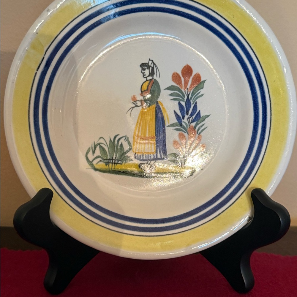 Henriot Quimper Faience Pottery Plates